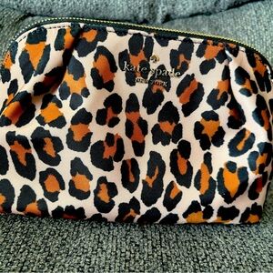 Kate Spade leopard make up bag